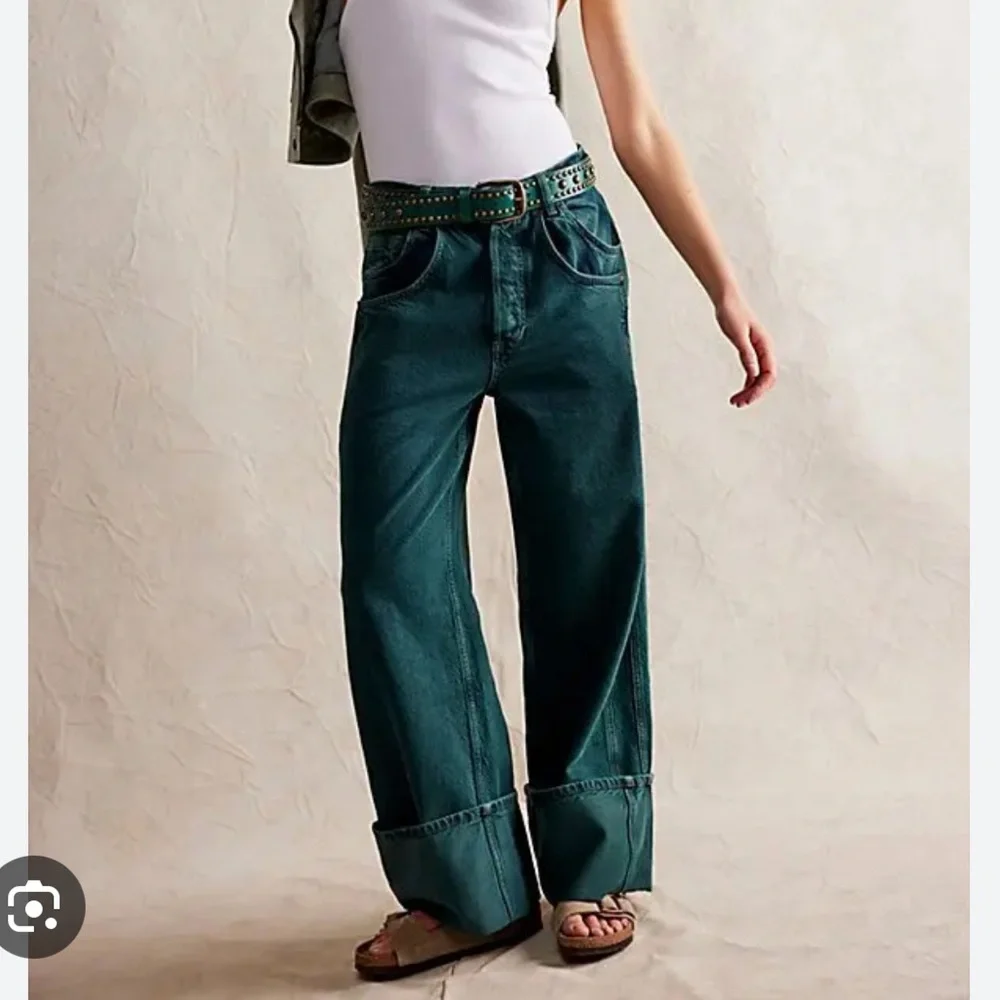 Free People We The Free Final Countdown Cuffed Low-Rise Jeans